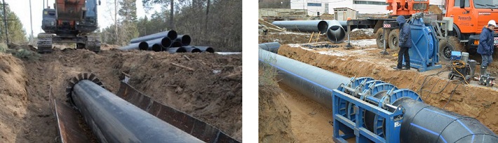 Строительство сетей водопровода и канализации